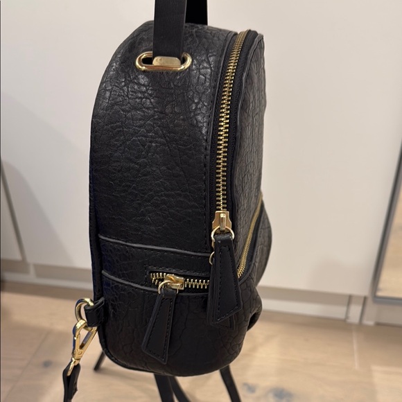 Zara Mini Black Leather Backpack - Picture 5 of 5